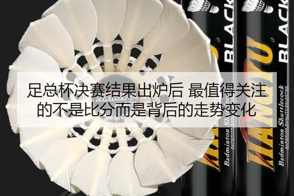 足总杯决赛结果出炉后 最值得关注的不是比分而是背后的走势变化（huatihui）